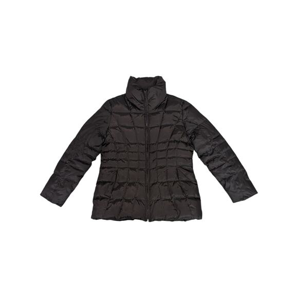 Calvin Klein Down Feather Puffer Coat Winter Outerwear Gorpcore Brown Womens - Picture 1 of 5